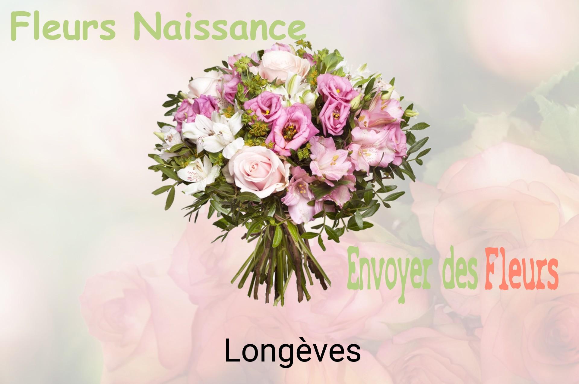 Bouquet de fleurs de naissance livré à Longèves